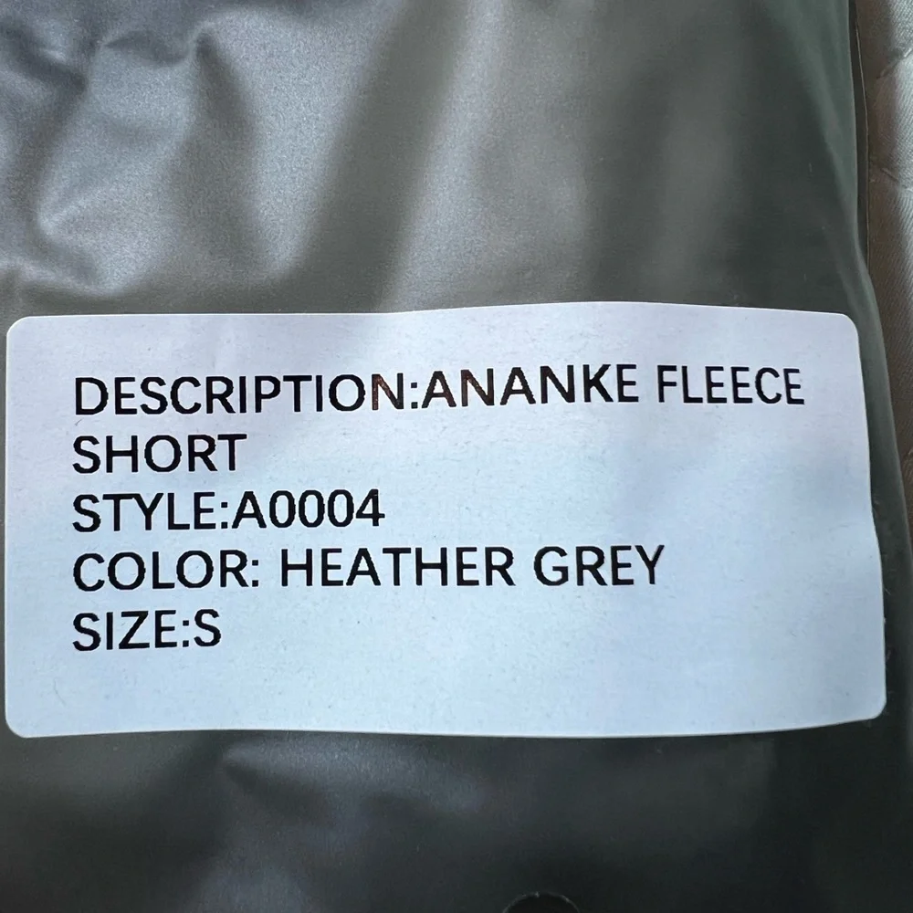Ananke Men’s‎ Heather Grey Fleece Shorts Size Small Drawstring Lounge NWT